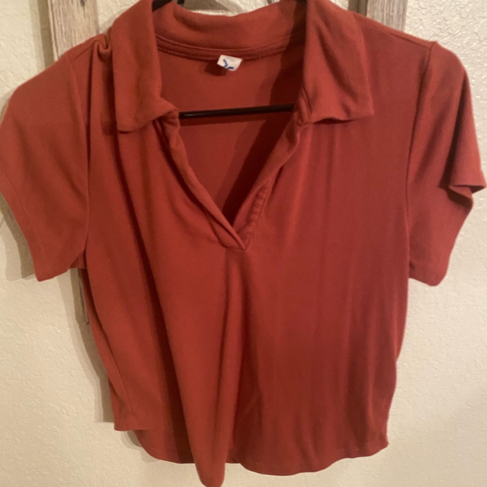 Ultralite Go-Dry Ribbed Top in Rust
